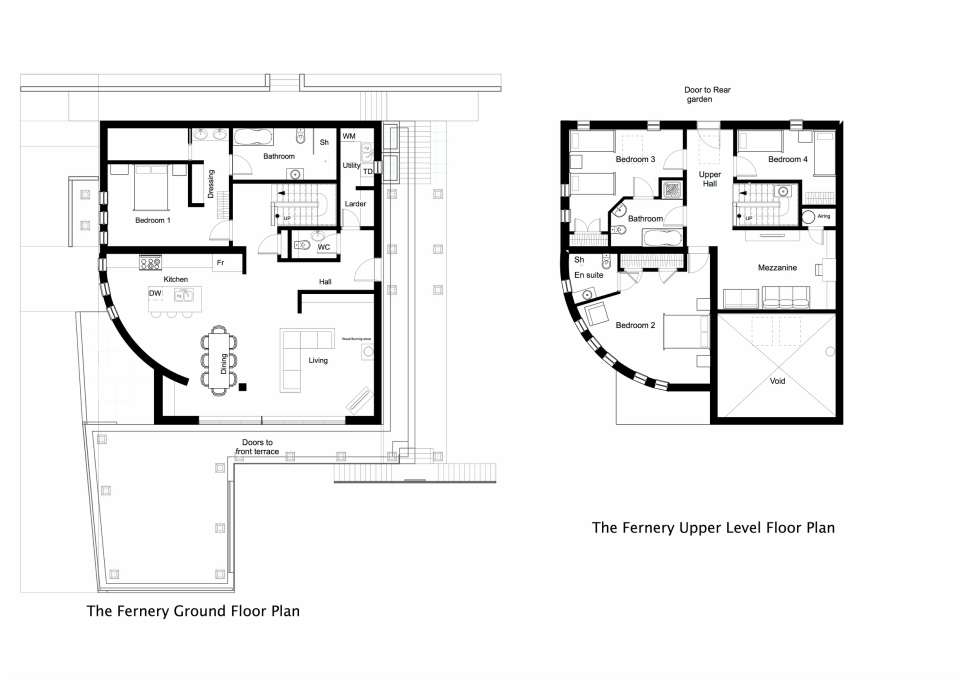 The Fernery Devon floor plans